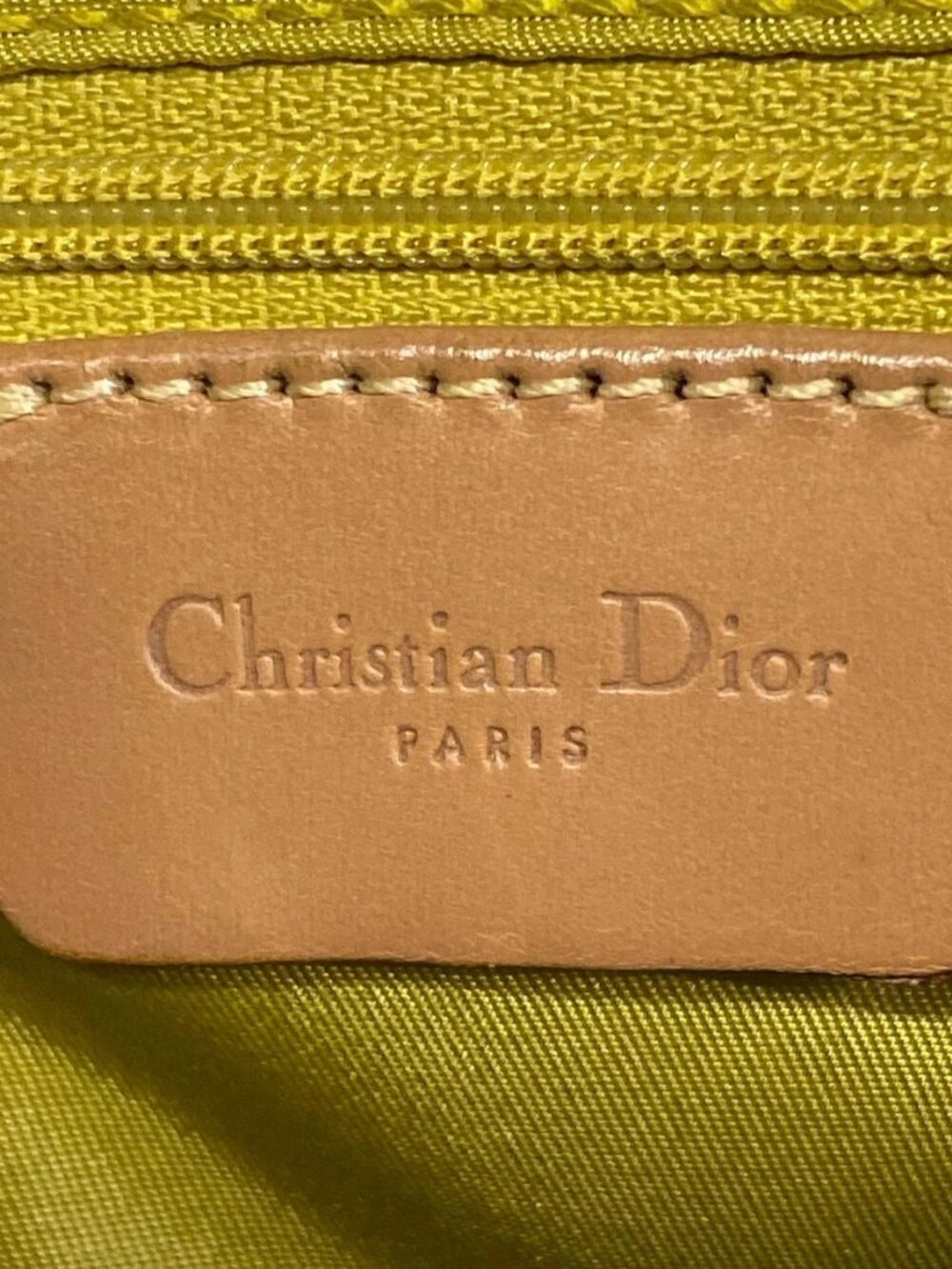 DIOR/ChristianDior Double Saddle Bag - Light Blue Beige Denim Leather - Picture 8 of 15